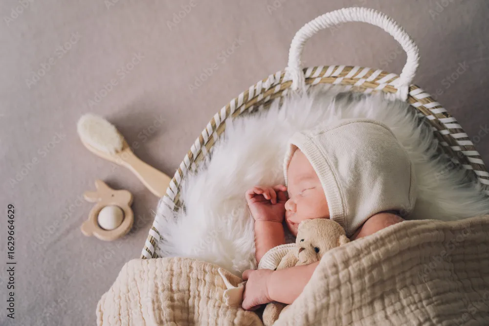 Photo d'un bébé habillé avec la collection Nourrissons de Galet